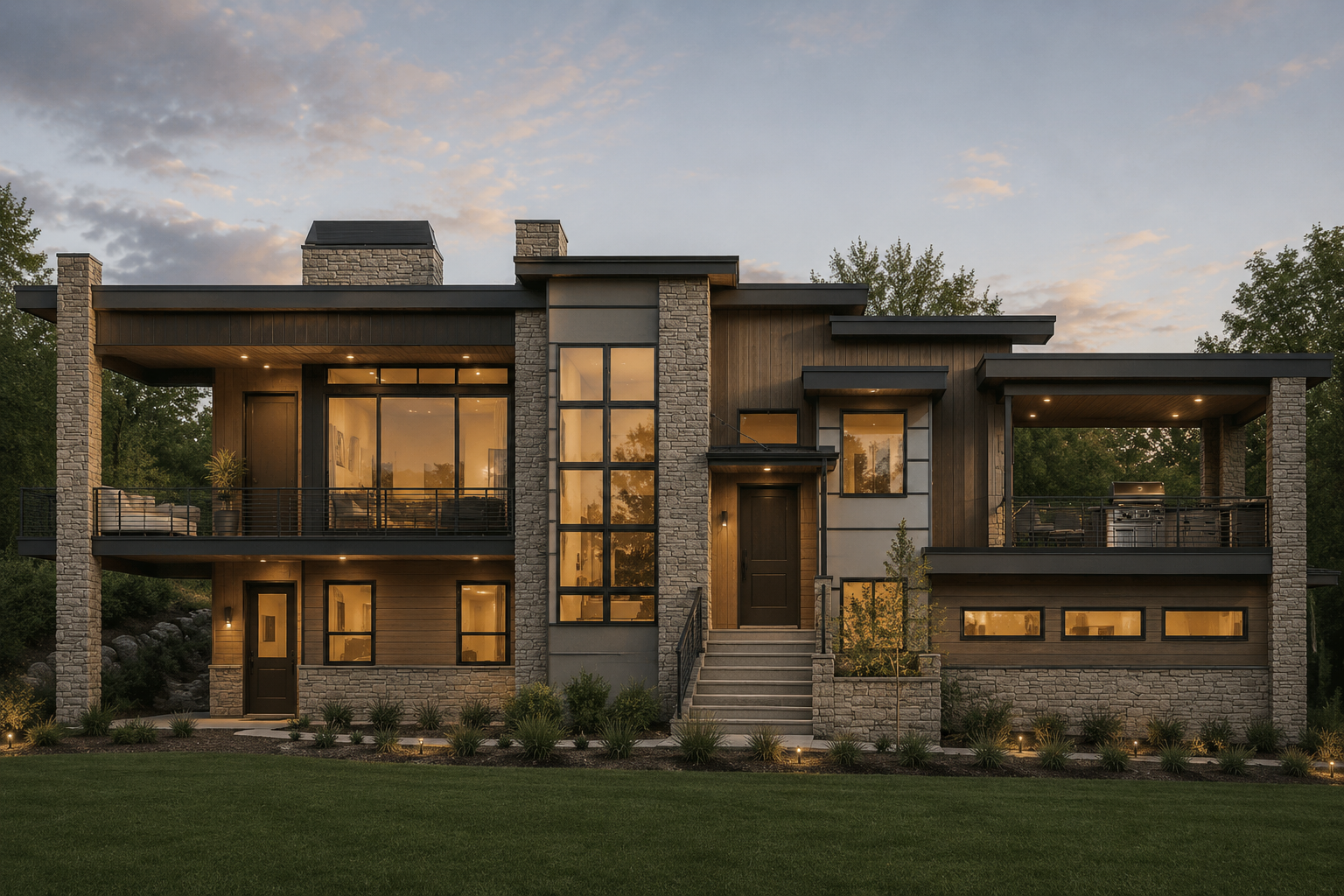 Prairie Modern exterior rendering